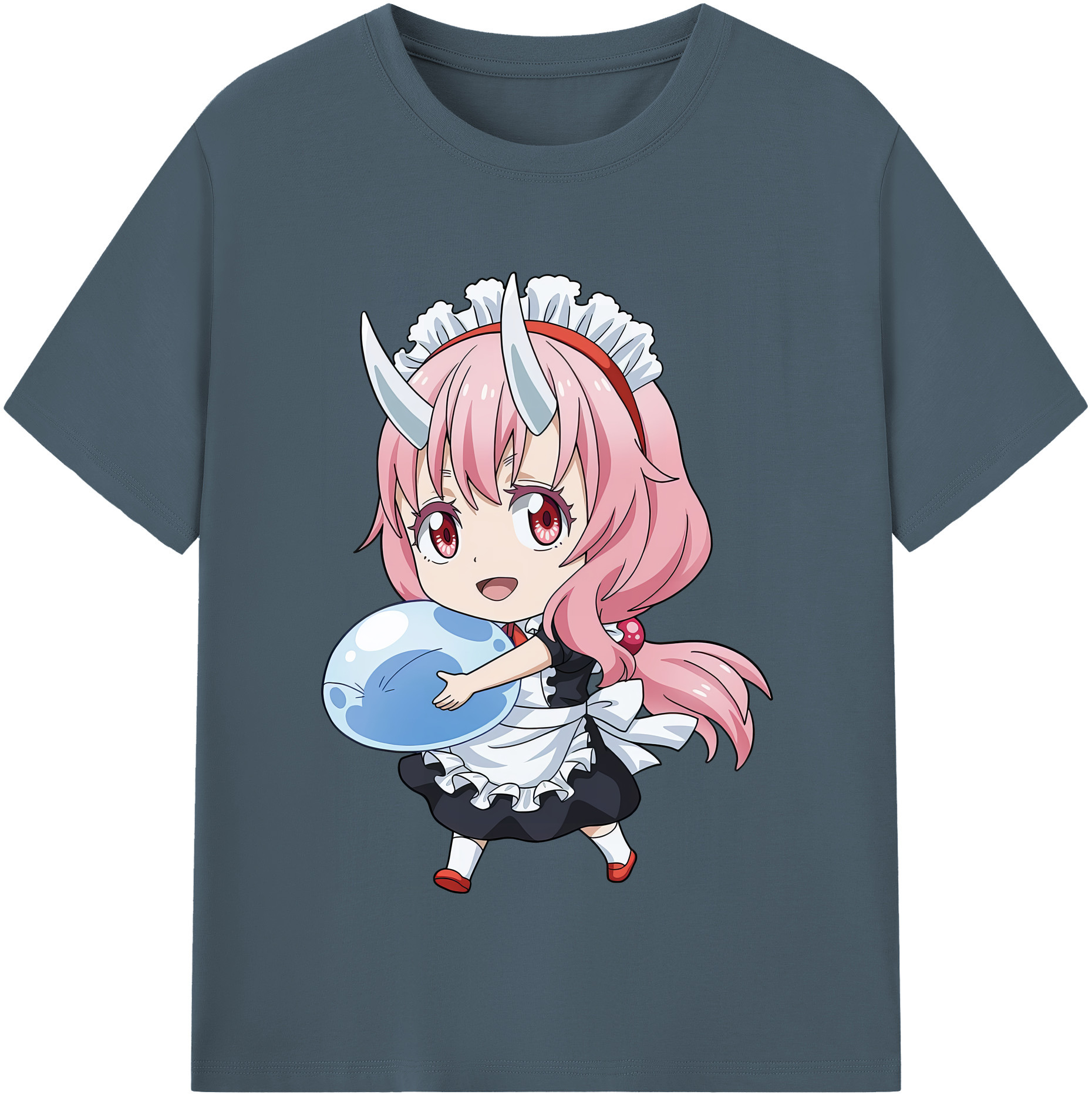 （画像用） 転スラ Regarding Reincarnated to Slime 綿100％半袖Tシャツ（フロントプリント）